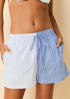 Charlie Short Blue Stripe Shirting