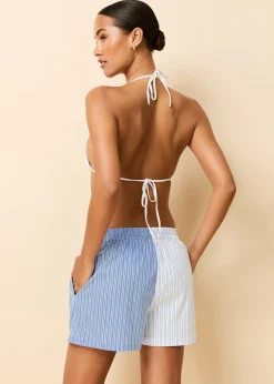 Charlie Short Blue Stripe Shirting