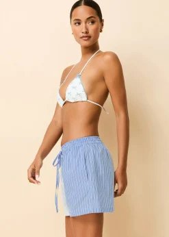 Charlie Short Blue Stripe Shirting
