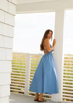 Delta Midi Dress Marina Blue