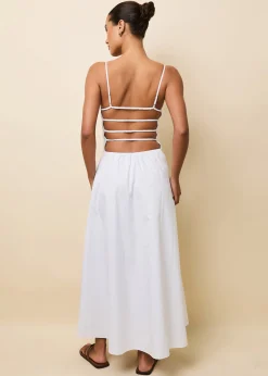 Delta Midi Dress Optic White
