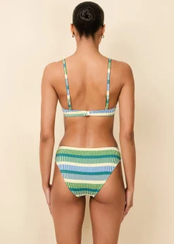 Eva Bikini Top Tennis Green Technicolor Mosaic