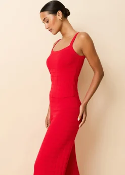 Lenny Tank Lipstick Red
