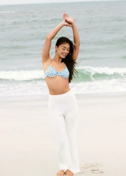 Lolita Bikini Top Blue Ditsy Floral