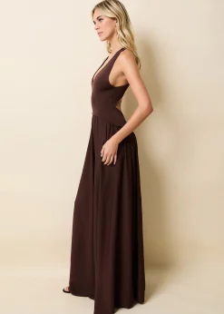 Maggie Dress Raisin Brown