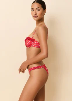 Ramona Bikini Bottom Ditsy Umbrella Print