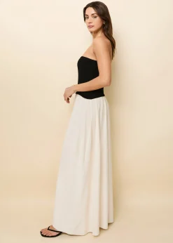 Strapless Soglio Dress Noir / Brule
