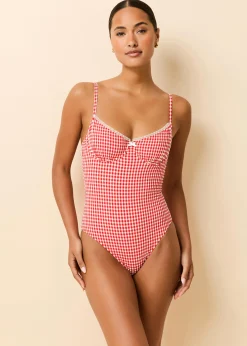 Taylor One Piece Red Gingham